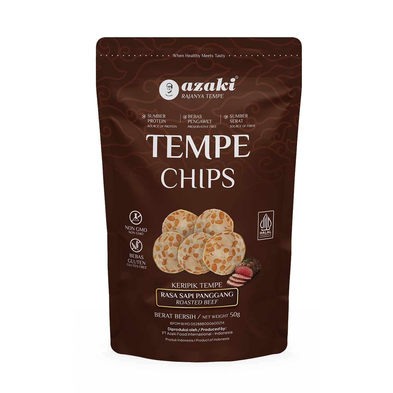 Azaki Tempe Chips Roasted Beef