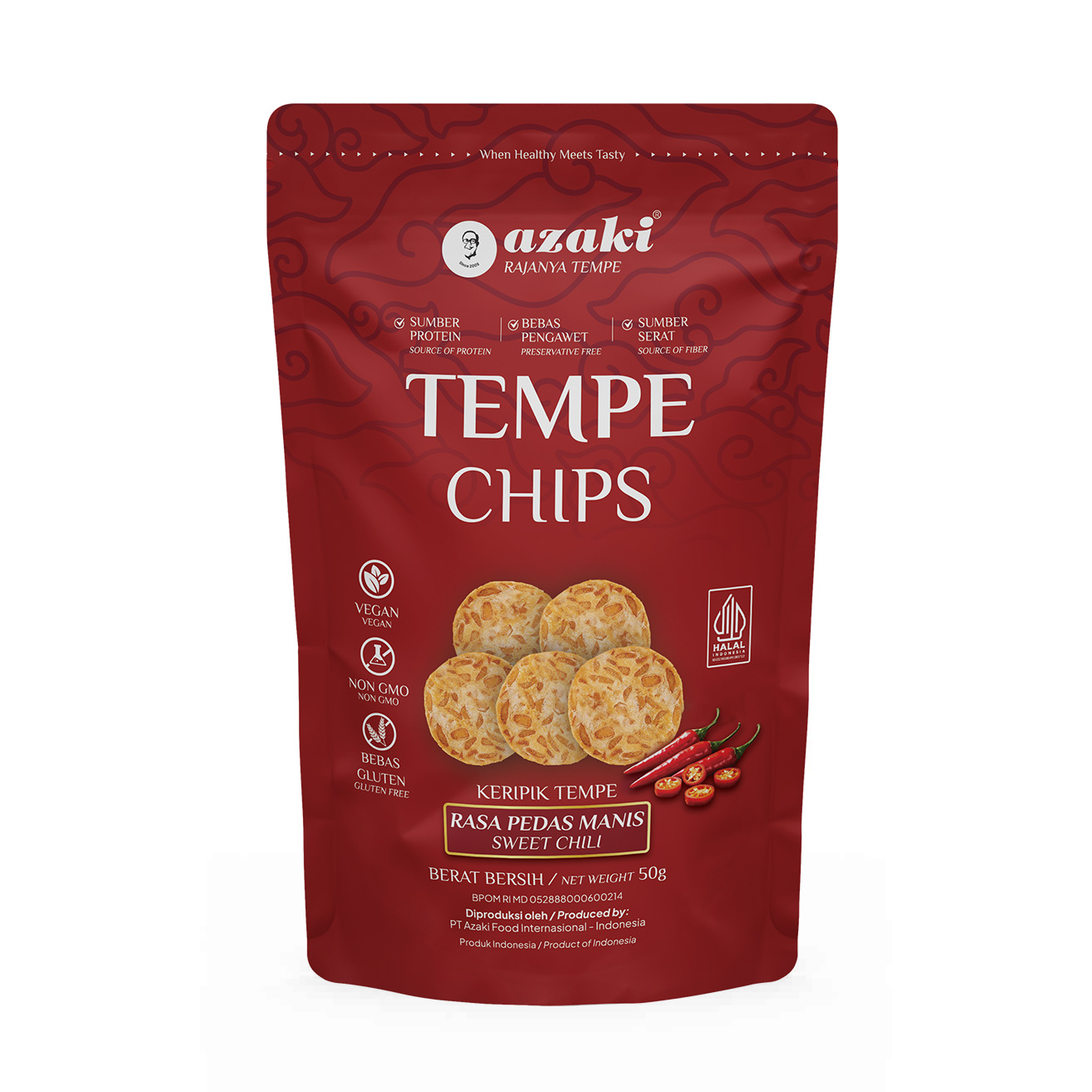 Azaki Tempe Chips Sweet Chili